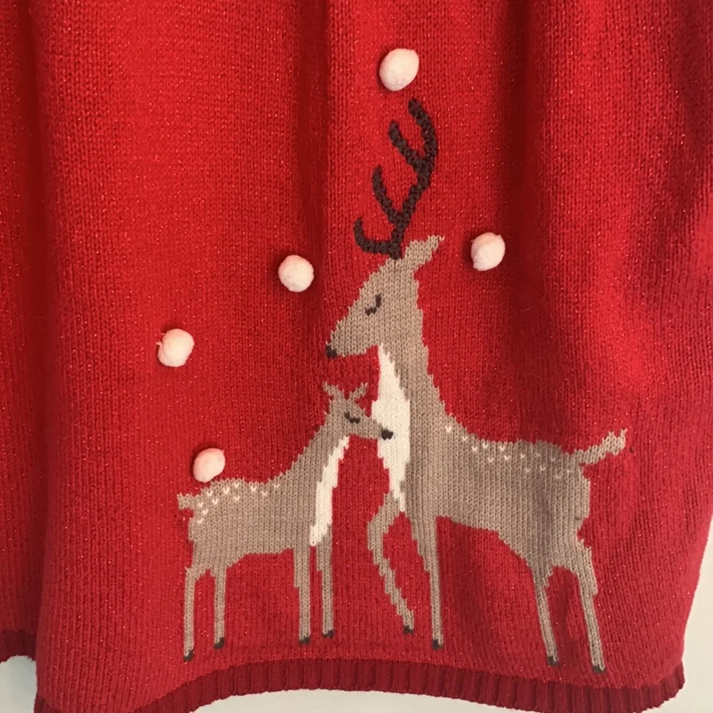 Jingles & Joy Girls Knit Dress Size 5-6